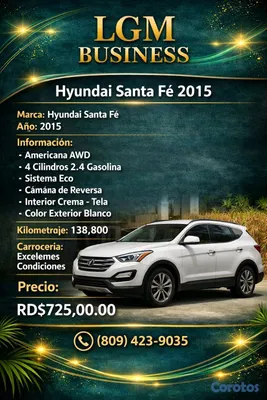 2015 Hyundai Santa Fe — foto 2 / 8
