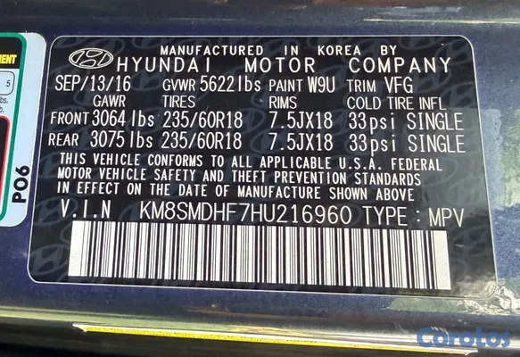 2017 Hyundai Santa Fe — foto 4 / 11