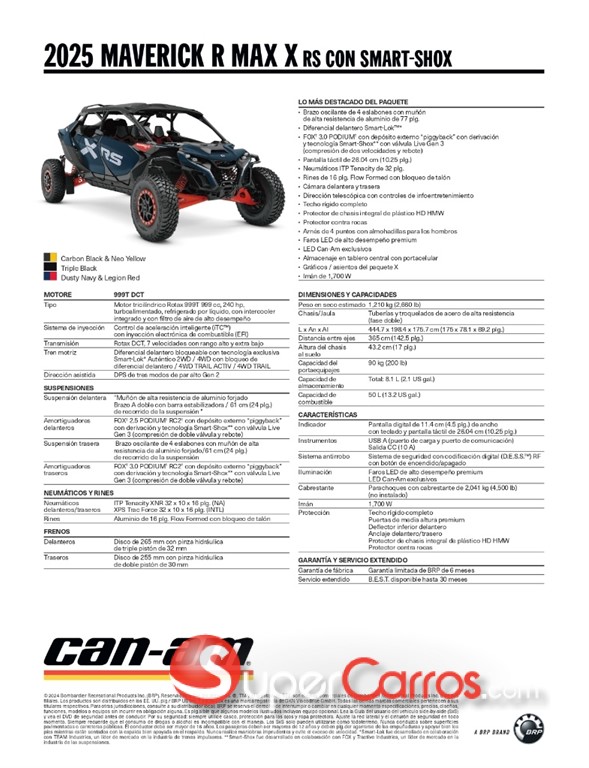 2025 Can Am Maverick R MAX X RS SMART SHOX — foto 8 / 11