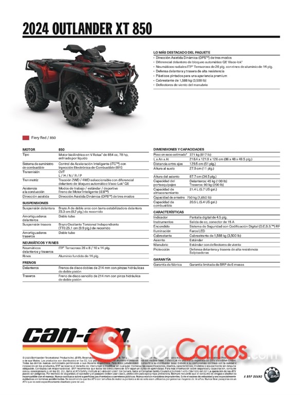2024 Outlander XT 850 — foto 5 / 5