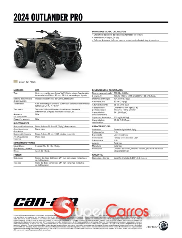 2024 Outlander PRO — foto 6 / 6