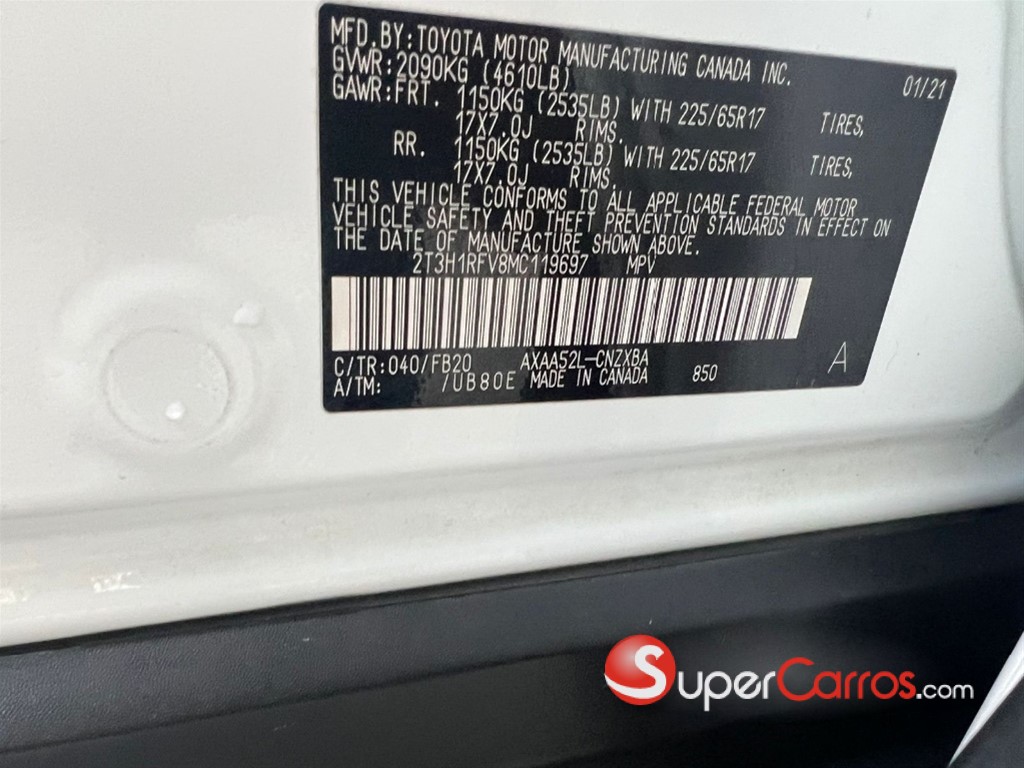 2021 Toyota RAV4 LE PLUS — foto 10 / 10