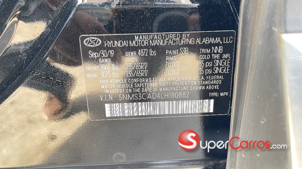 2020 Hyundai Santa Fe SEL — foto 12 / 12