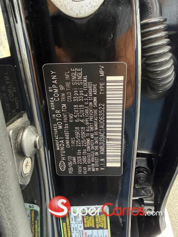 2010 Hyundai Tucson LIMITED — foto 7 / 12