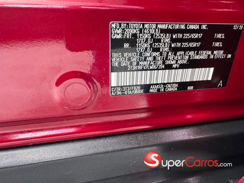 2020 Toyota RAV4 LE PLUS — foto 10 / 10