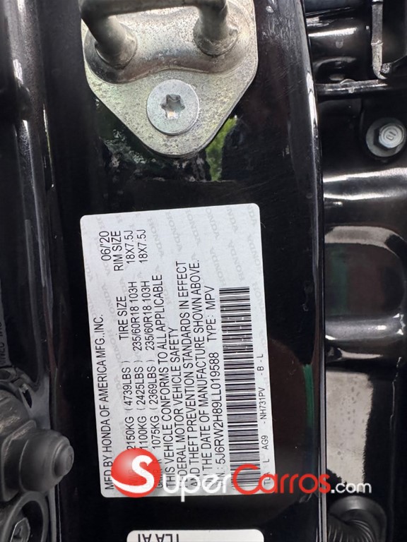 2020 Honda CR-V EXL — foto 10 / 11