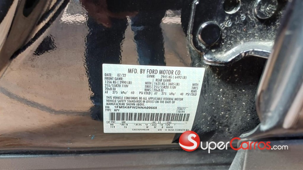 2022 Ford Explorer Limited Hybrid — foto 6 / 12