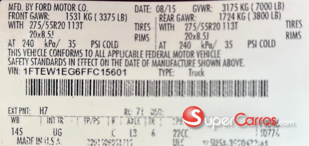 2015 Ford F 150 Ecoboost V6 — foto 12 / 12
