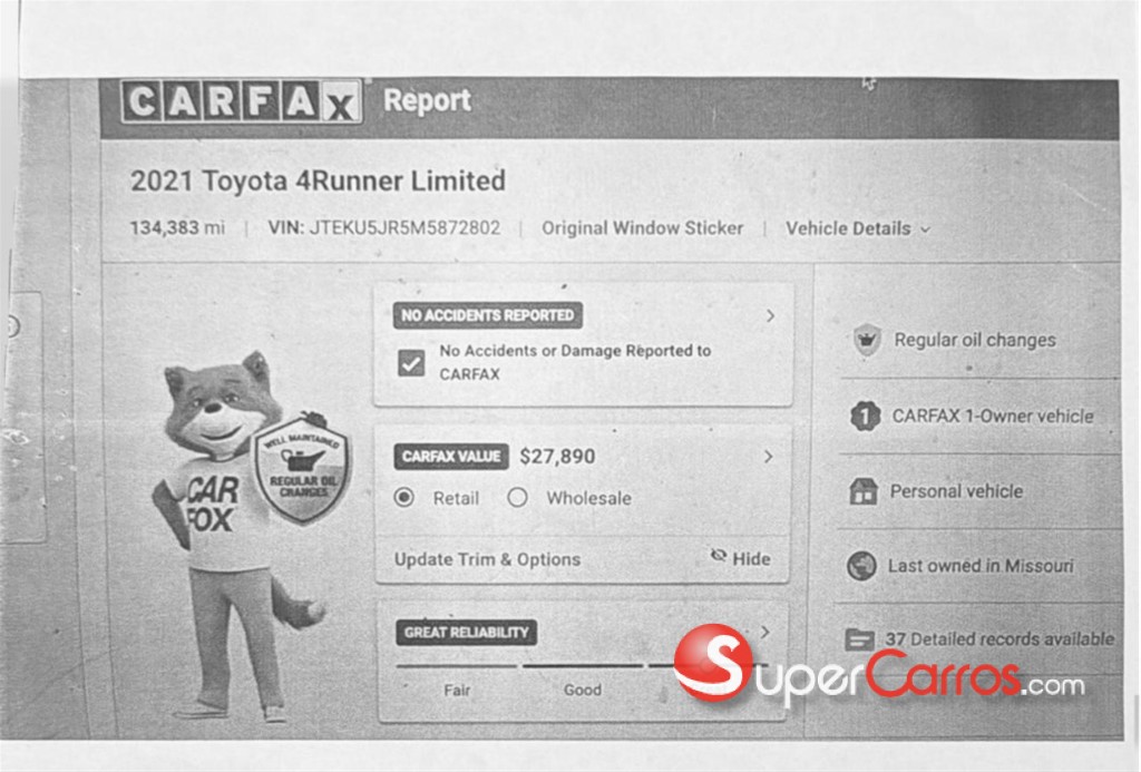 2021 Toyota 4 Runner Limited — foto 8 / 8