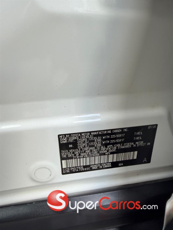 2020 Toyota RAV4 LE PLUS — foto 10 / 10