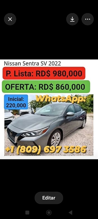 2022 Nissan Sentra SV — foto 12 / 12