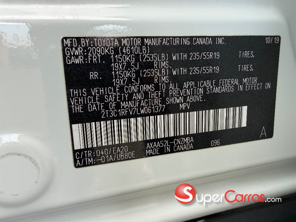 2020 Toyota RAV4 XLE Premium — foto 12 / 12