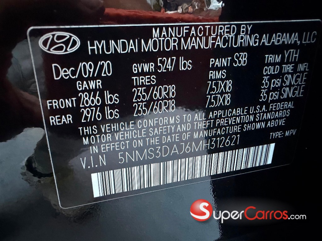 2021 Hyundai Santa Fe SEL — foto 10 / 10