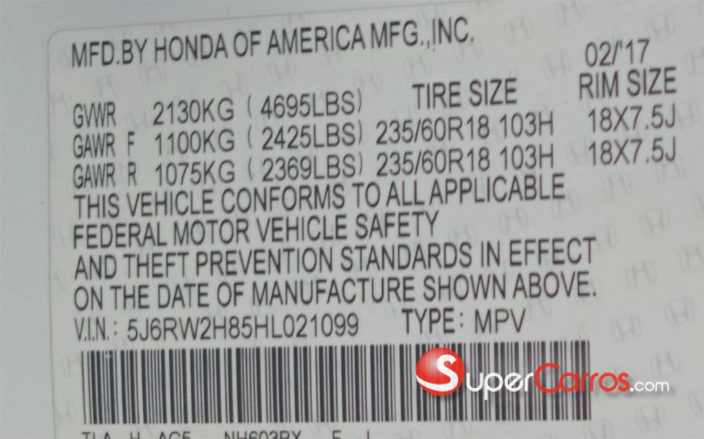 2017 Honda CR-V EXL-T — foto 12 / 12