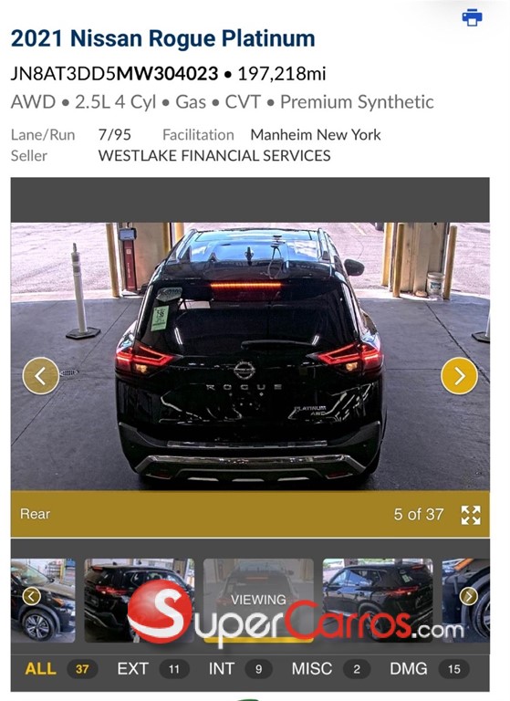 2021 Nissan Rogue Platinum — foto 2 / 11