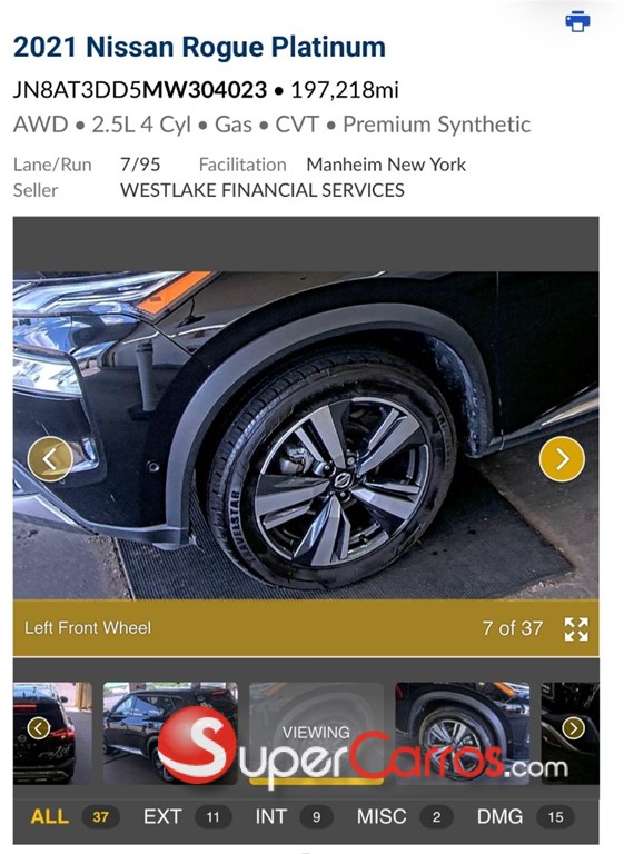2021 Nissan Rogue Platinum — foto 3 / 11