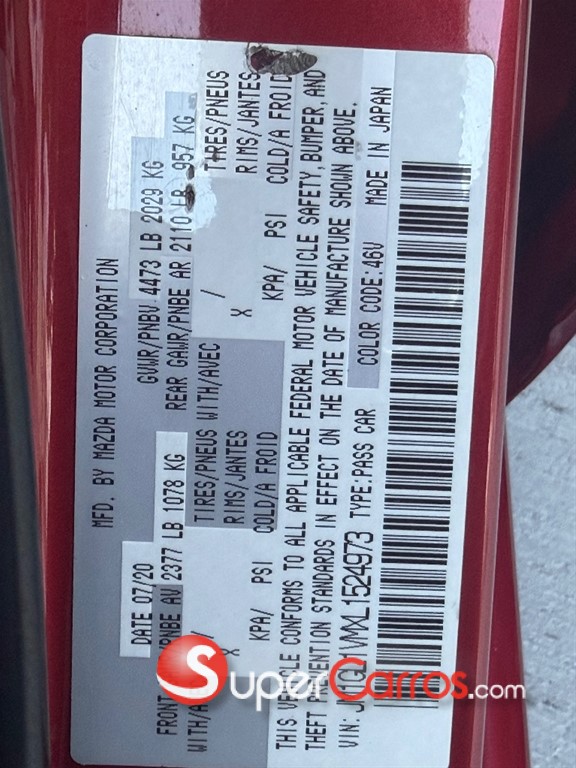 2020 Mazda 6 Touring — foto 9 / 9