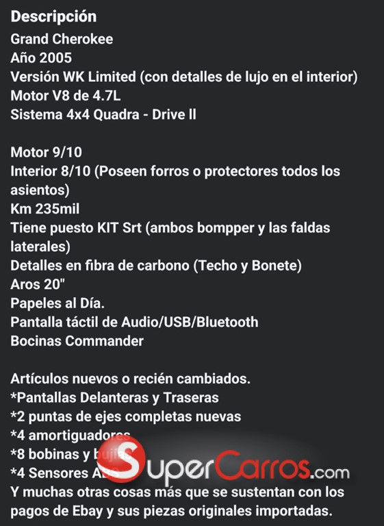 2005 Jeep Grand Cherokee SRT8 — foto 3 / 12