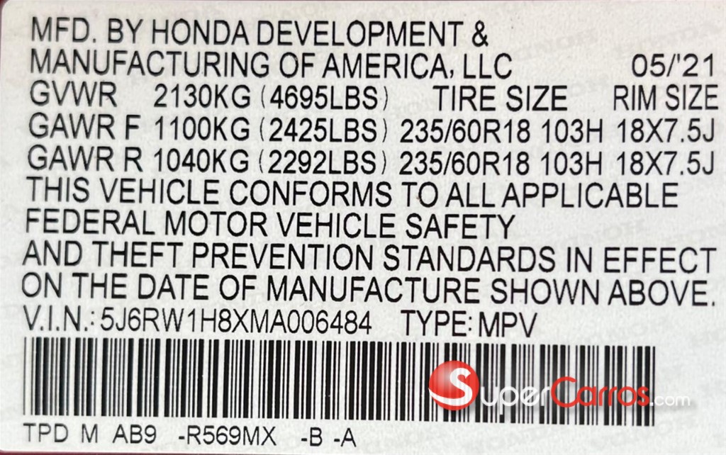 2021 Honda CR-V EXL — foto 9 / 12