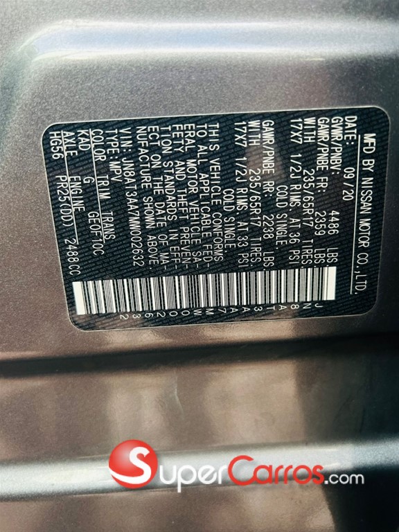 2021 Nissan Rogue S — foto 8 / 12