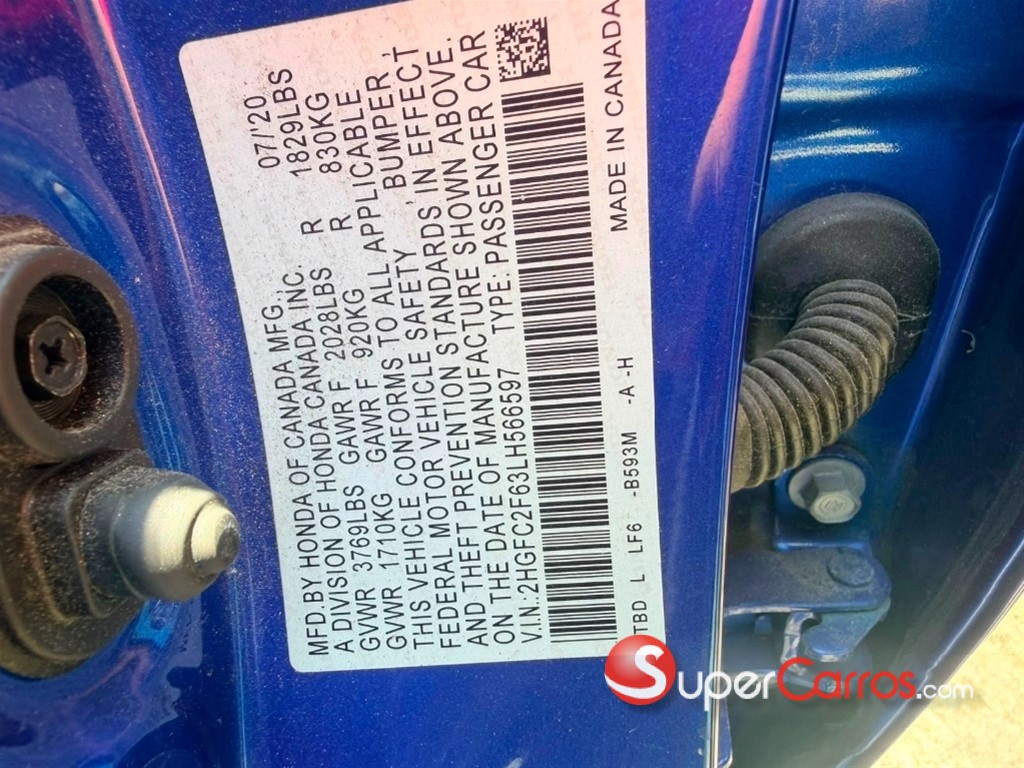 2020 Honda Civic — foto 8 / 9