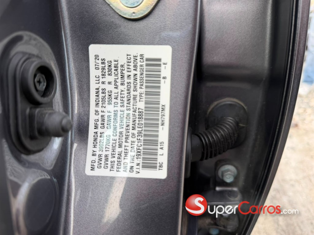 2020 Honda Civic EX Turbo — foto 9 / 10